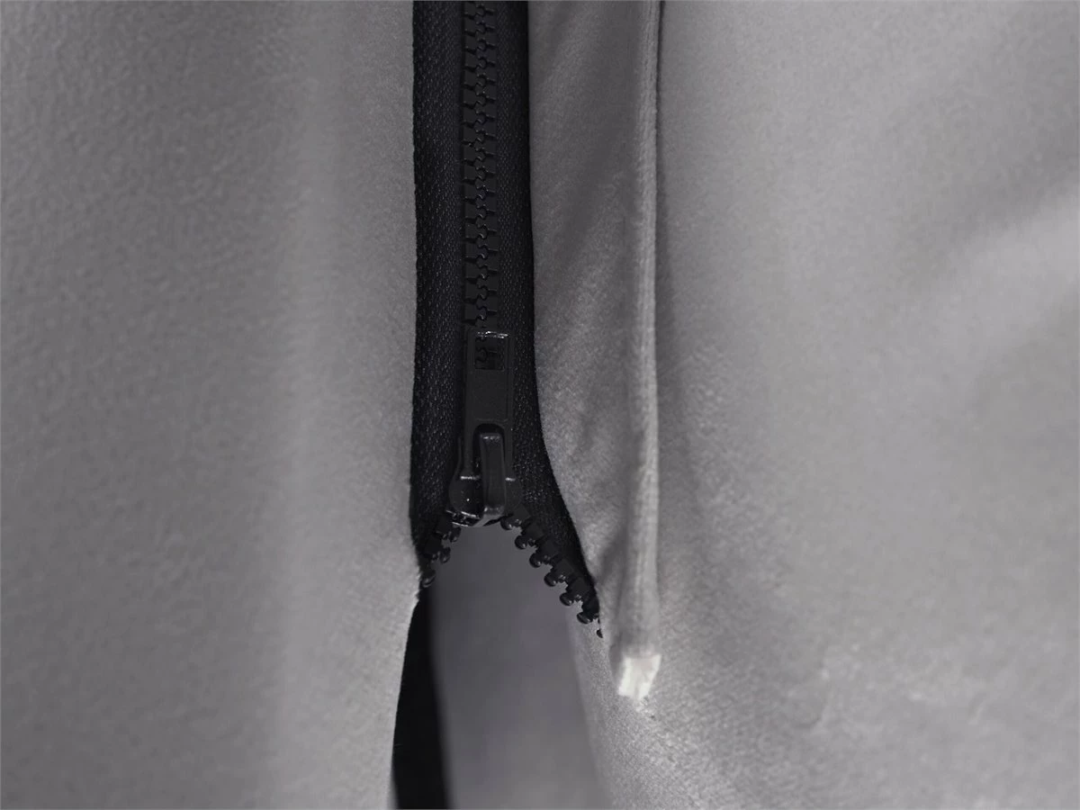 Cama Con Somier De Terciopelo Gris Claro 160 X 200 Cm BATILLY - Imagen 12