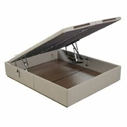 Abatible Textil ANAIS EPEDA Eléctrico De Alta Capacidad Y Tapa Doble BEIGE 160X200