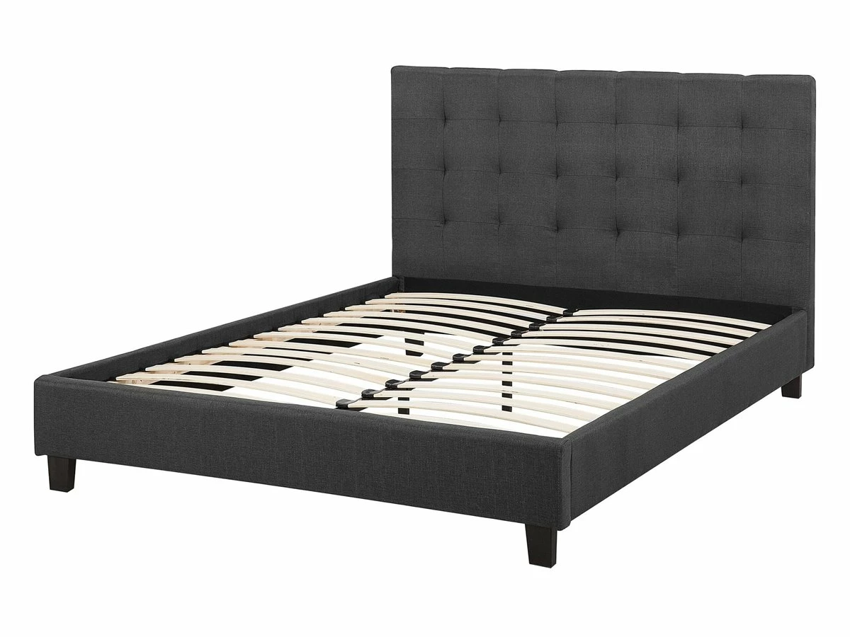 Cama De Agua De Poliéster Gris Oscuro/negro 140 X 200 Cm LA ROCHELLE - Imagen 6