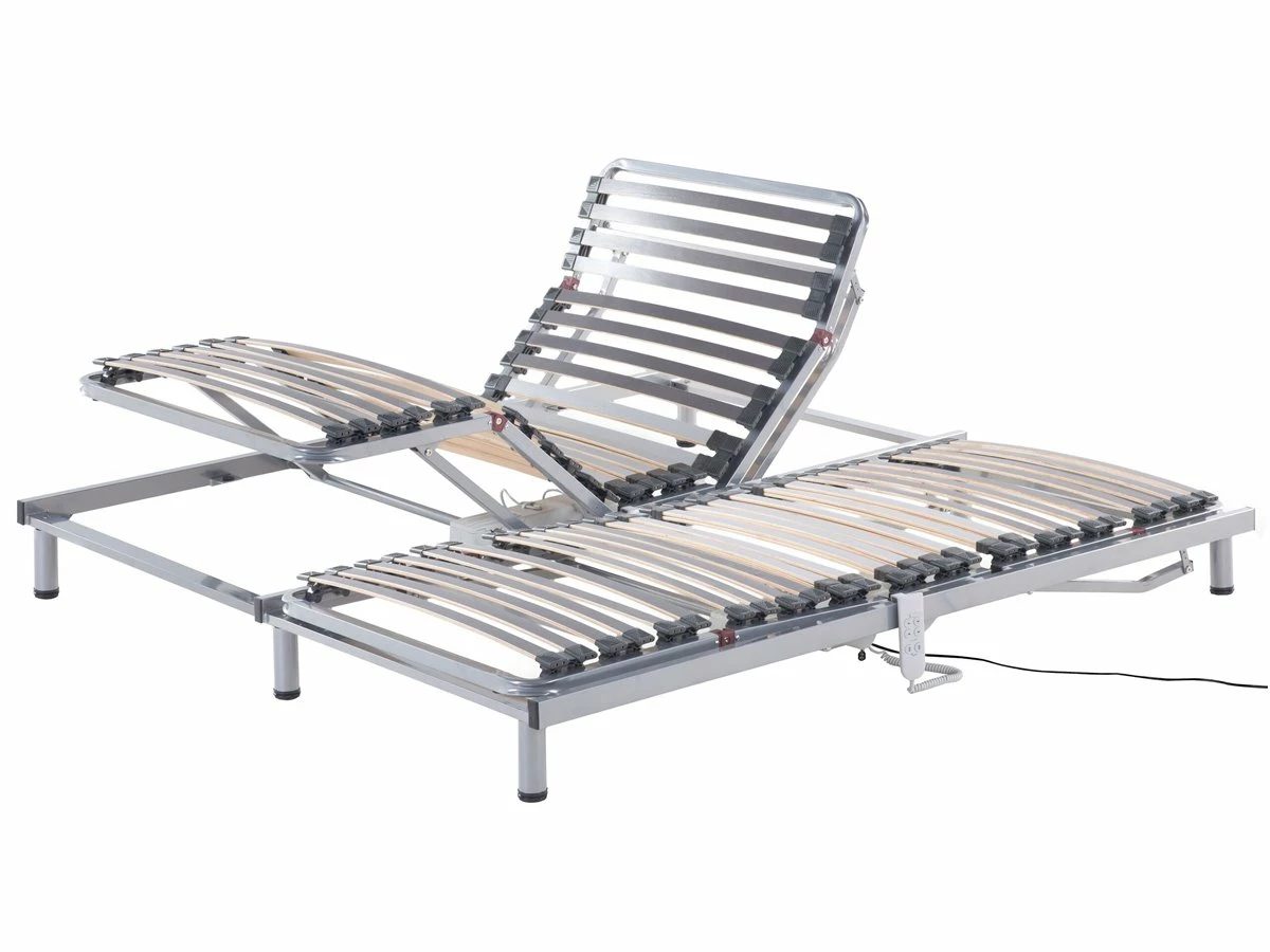 Conjunto De 2 Somieres Ajustables Eléctricamente 90x200 Cm COMFORT