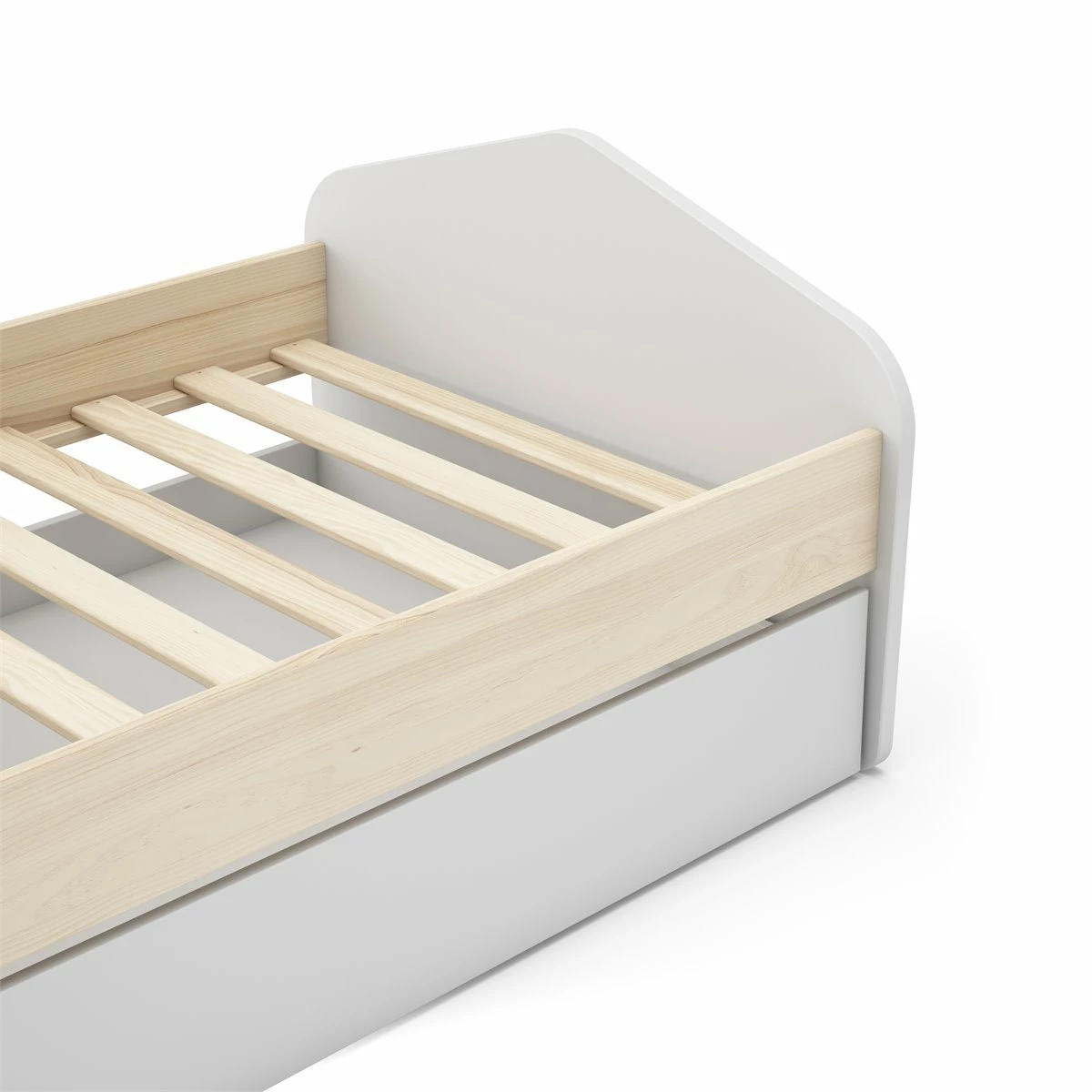 Cama Juvenil Blanca 90 X 200 Cm NUBA - Imagen 4