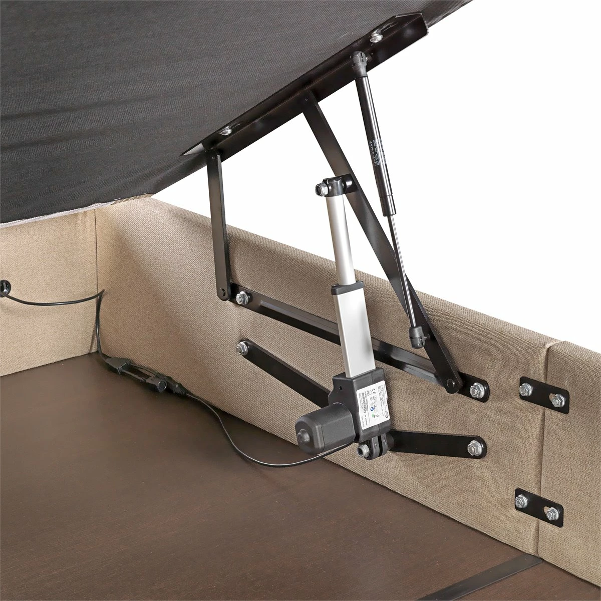 Abatible Textil ANAIS EPEDA Eléctrico De Alta Capacidad Y Tapa única ARENA 150X200 - Imagen 5