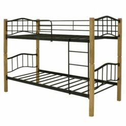 Litera Doble Cama De 90x190 Cm De Madera Y Metal