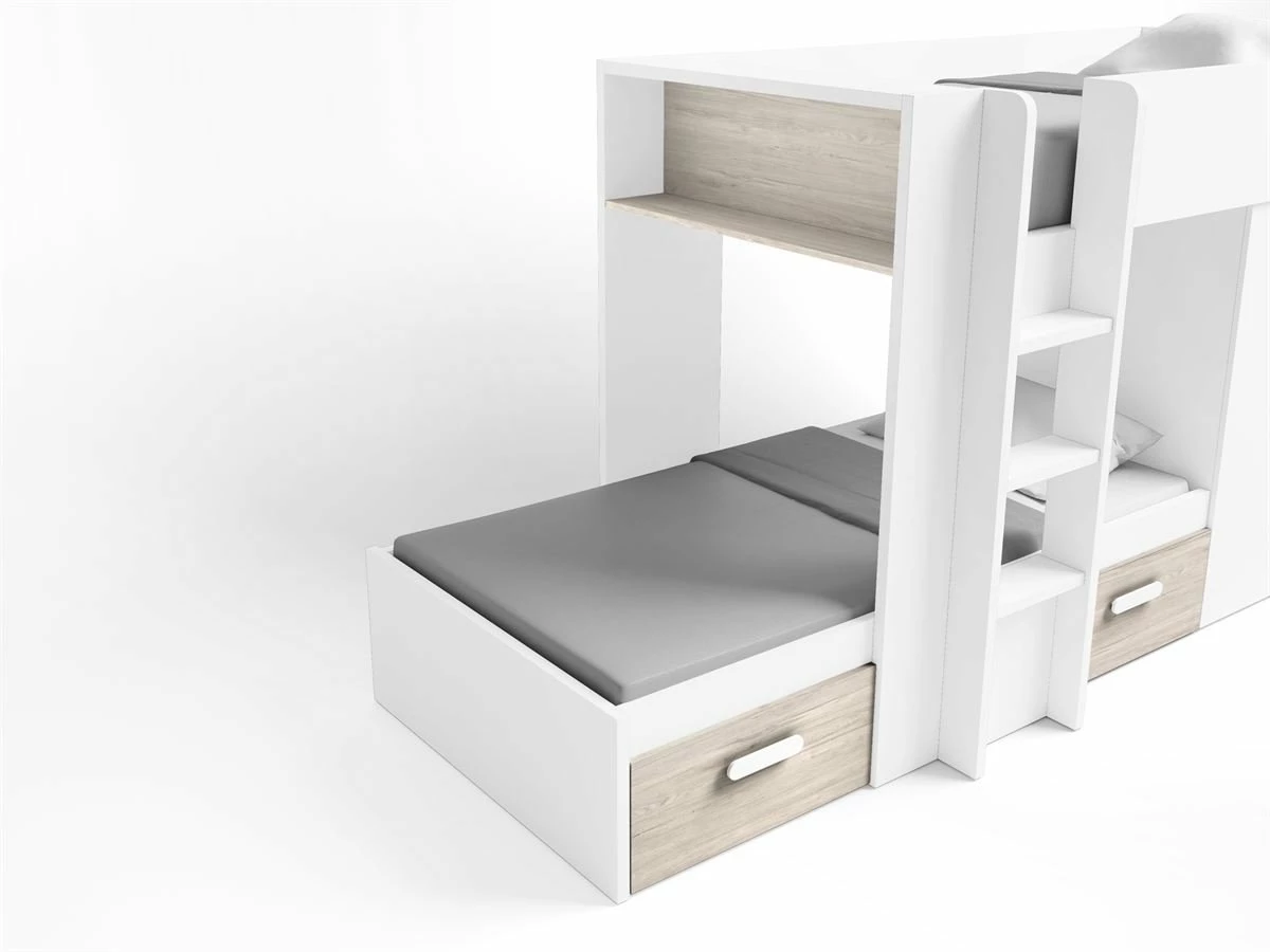 Cama Tren 90X190 Con Escalera LUPY 8K - Imagen 5
