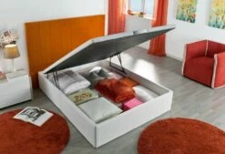 Canapé Polipiel Blanco SQUARE BOX 90x190 Cm