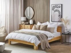 Cama Con Somier De Madera De Pino Clara 160 X 200 Cm ROYAN