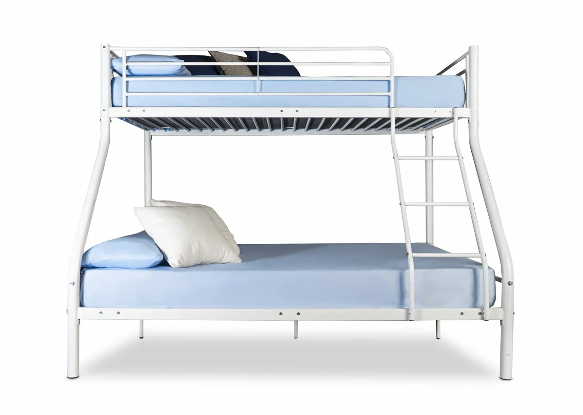 Litera Matrimonial Metálica Para 3 Personas,200x145x96cm Color Blanco - Imagen 4