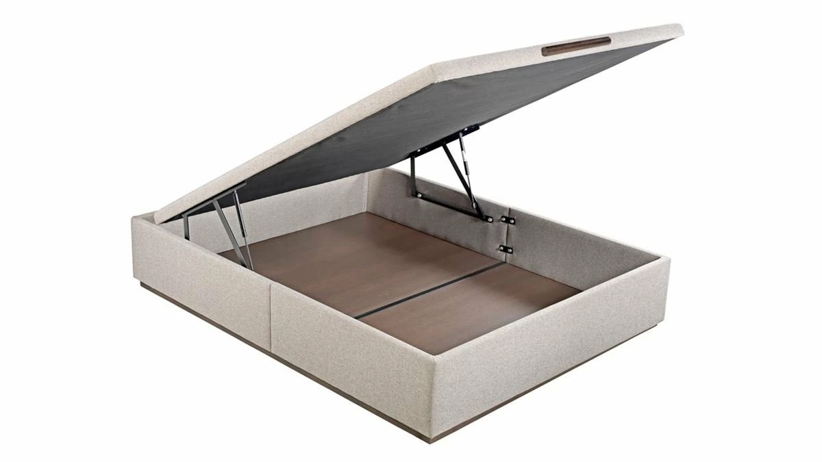 Abatible Textil CAMILE EPEDA De Alta Capacidad Y Tapa única BEIGE 80X190 - Imagen 2