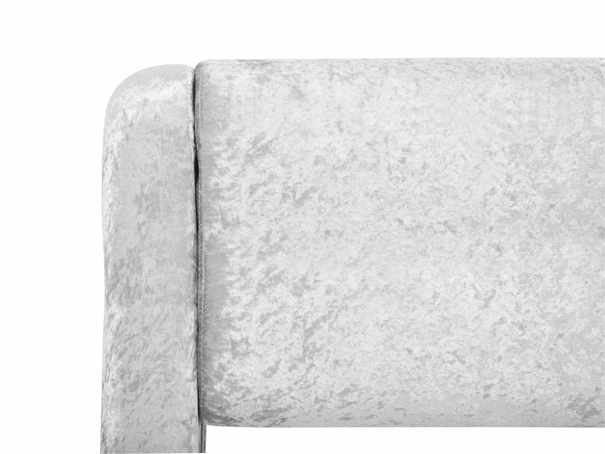 Cama De Terciopelo Plateado 160 X 200 Cm AVIGNON - Imagen 8