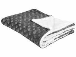 Manta De Poliéster Gris Oscuro/blanco 150 X 200 Cm KANDILLI