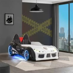 Cama Coche 90X190 POLICE Con Mando Incluido