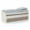 Cama Doble Juvenil Ares Blanco Alpex Y Basalto 69x198X96 Cm
