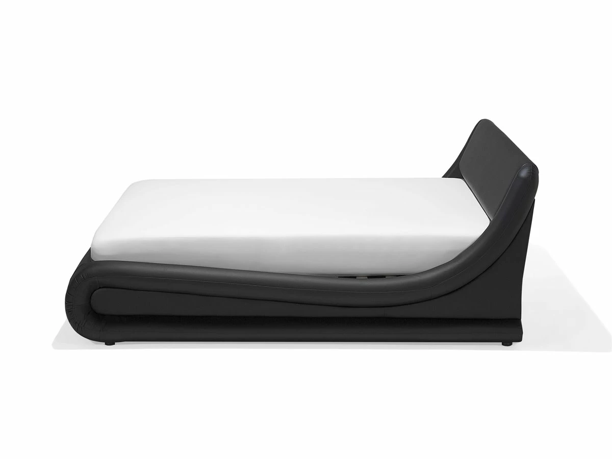 Cama Con Almacenaje De Piel Sintética Negra 180 X 200 Cm AVIGNON - Imagen 10