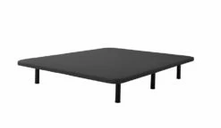 Base De Cama Tapizada 3D Negro 90X200