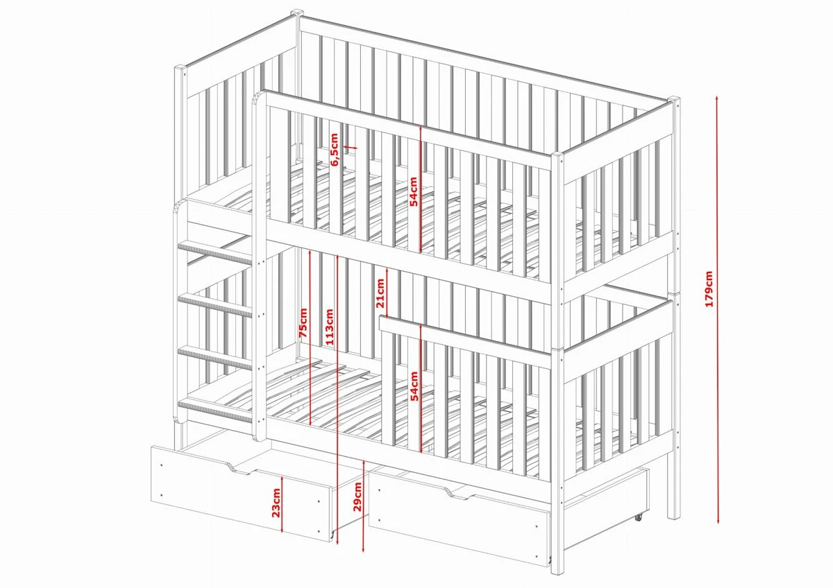 Litera Dawid 80x160 Beige - Imagen 3