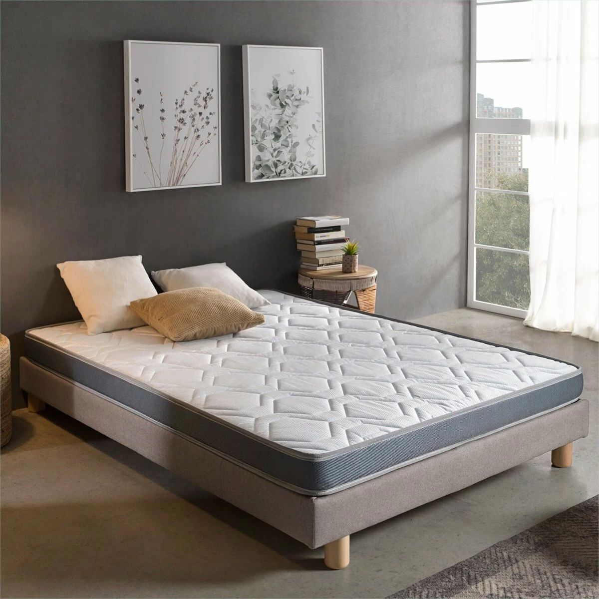 Colchón 70 X 180 Cm Colchoneta Sofá Cama Tejido Damasco Altura +/- 12cm - Imagen 2