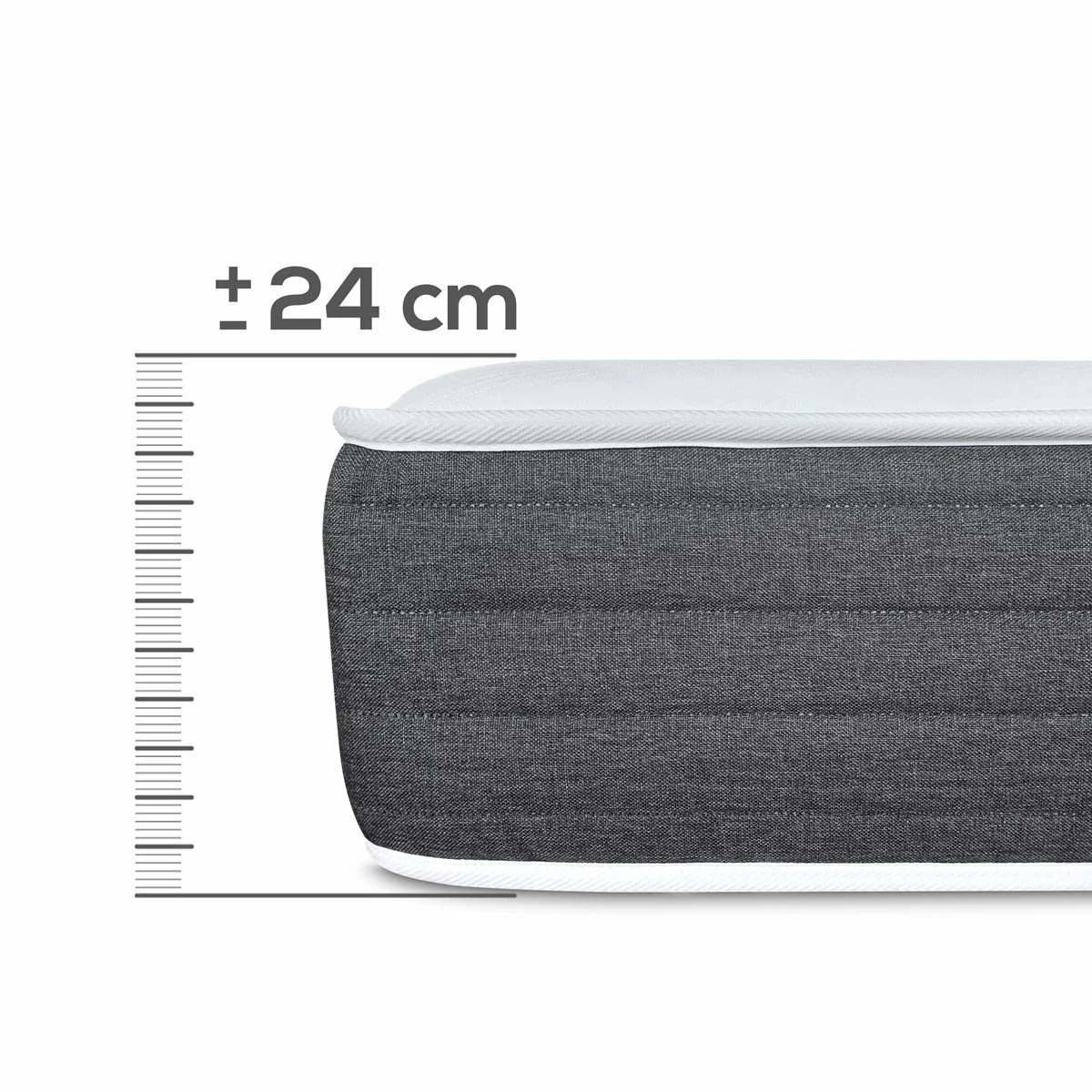 Colchón 90 X 190 Viscoelástico Bio Nature Ecosostenible, Con Viscogel, Firme Y Confortable, Antiácaros E Hipoalergénico - Imagen 5