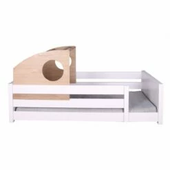 Cama Baja Montessori Protección Anticaídas Con Cabaña KASVA 206x98x57 Cm