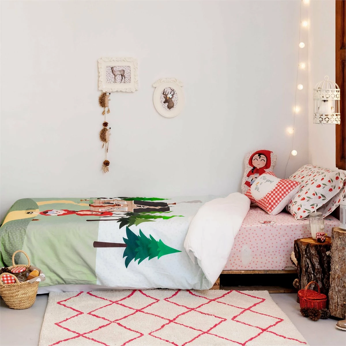 Red Riding Hood Juego Nórdico 155x220 Multicolor - Imagen 2