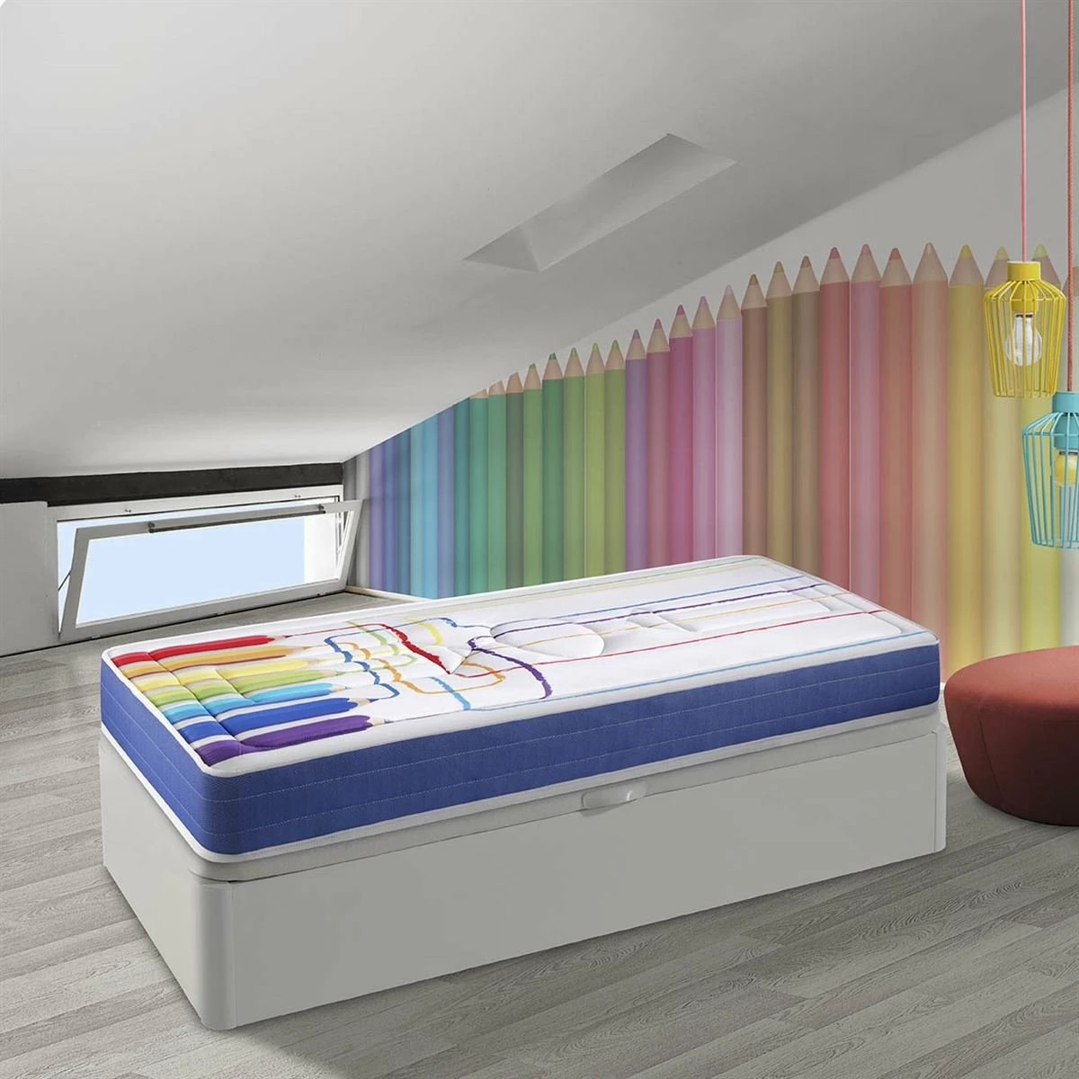 Canapé Madera Lateral 3D - Imagen 4