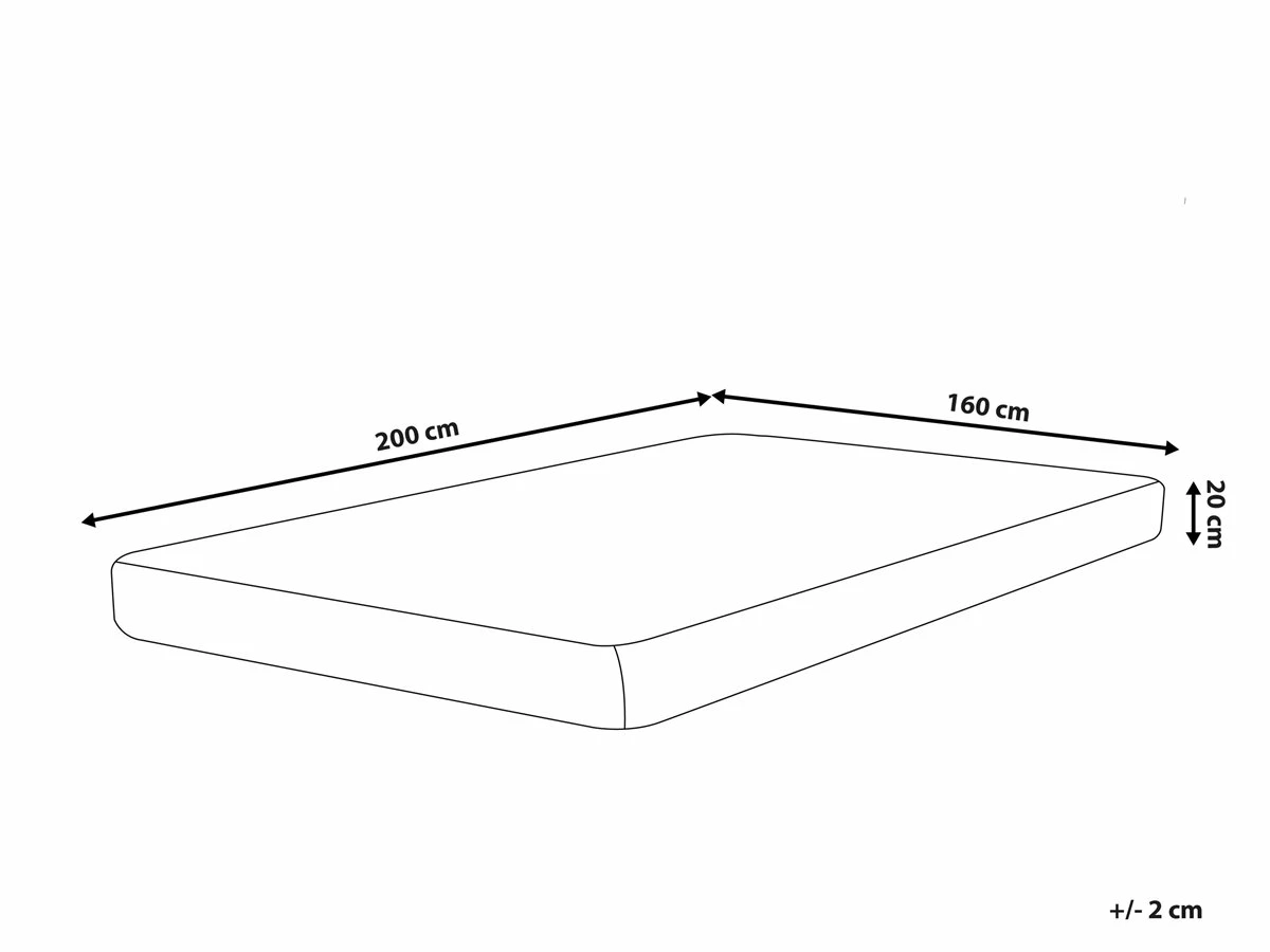 Colchón De Espuma De Gel Funda Extraíble 90x200 Cm ALLURE - Imagen 3
