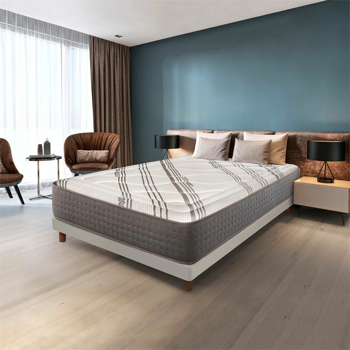 Colchón Visco Aloe Vera Muelles Ensacados Serenity De SonnoMattress 80x180x30 - Imagen 3