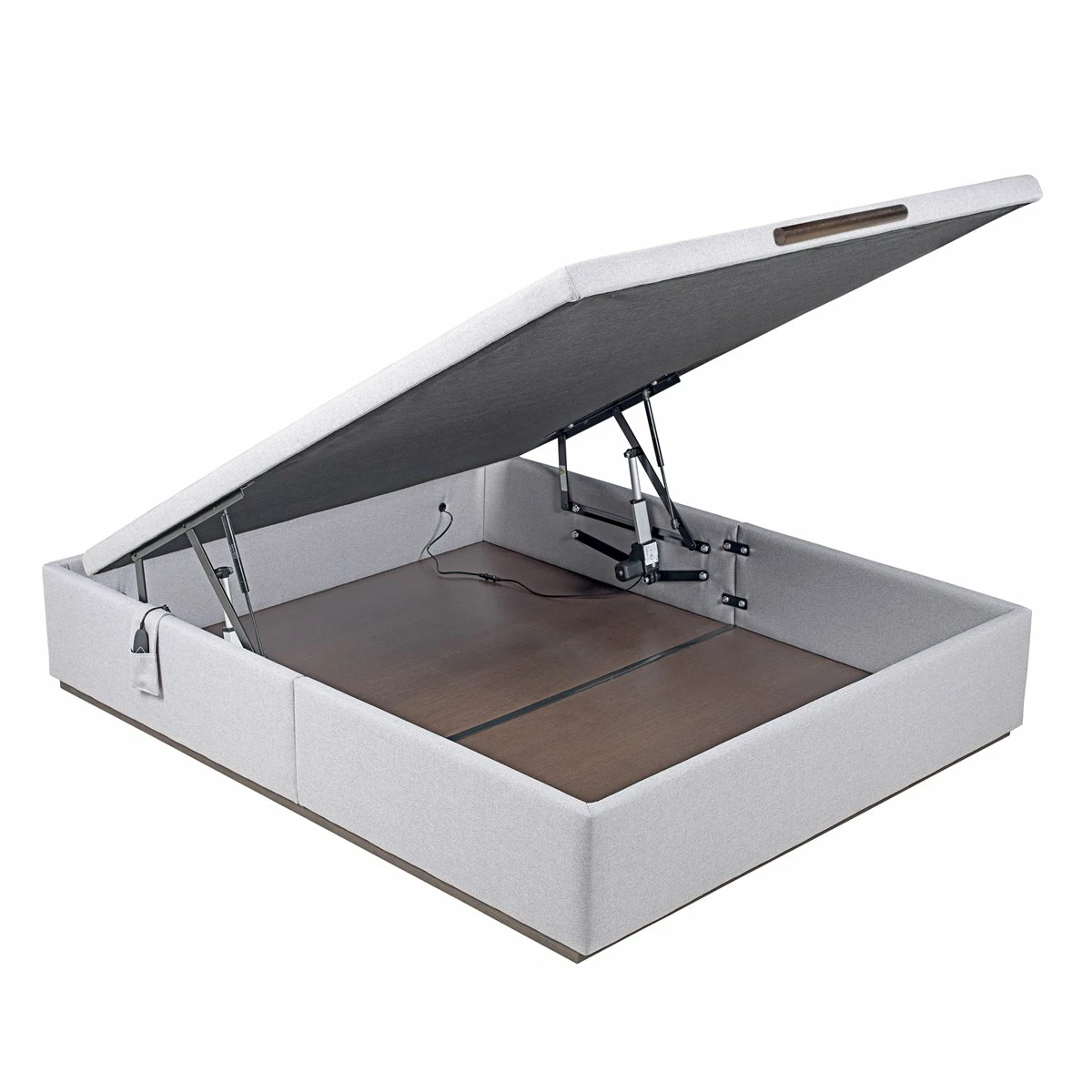 Abatible Textil ANAIS EPEDA Eléctrico De Alta Capacidad Y Tapa única GRIS 160X190