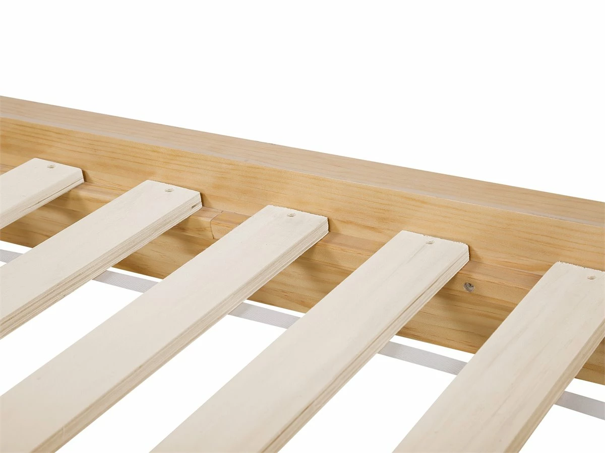 Cama Con Somier De Madera De Pino Clara 180 X 200 Cm ROYAN - Imagen 8