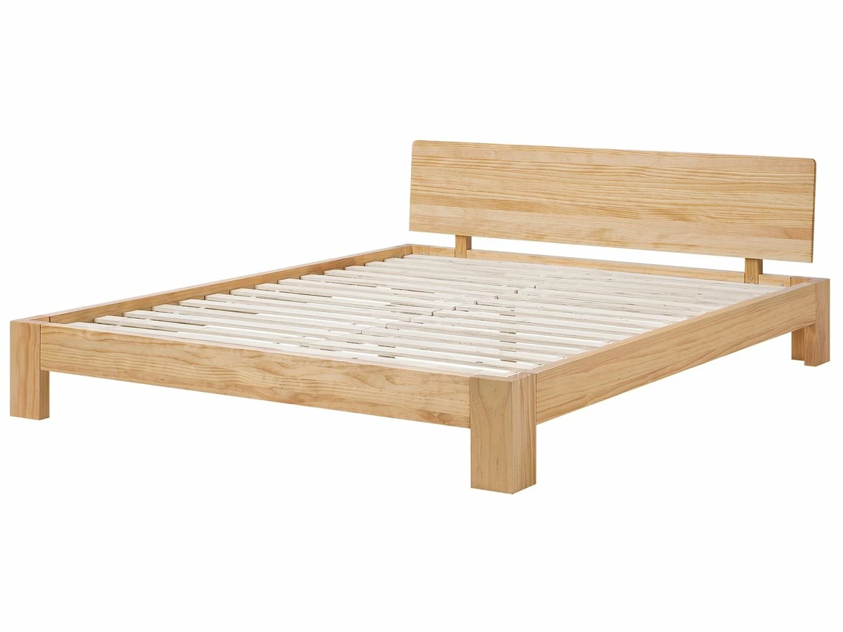 Cama Con Somier De Madera De Pino Clara 180 X 200 Cm ROYAN - Imagen 7
