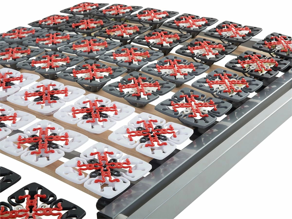 Somier Articulado Manual De Metal Gris Claro/rojo/blanco/negro 90 X 200 Cm STAR - Imagen 6