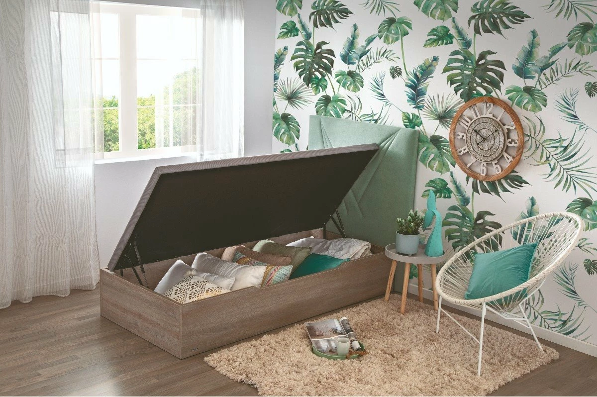 Canapé Madera Gris FLEX Con APERTURA LATERAL 90x190 - Imagen 5