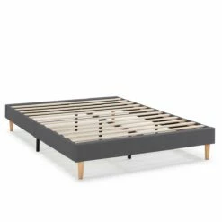 Base Tapizada Aura 90x190 CmGris Oscuro