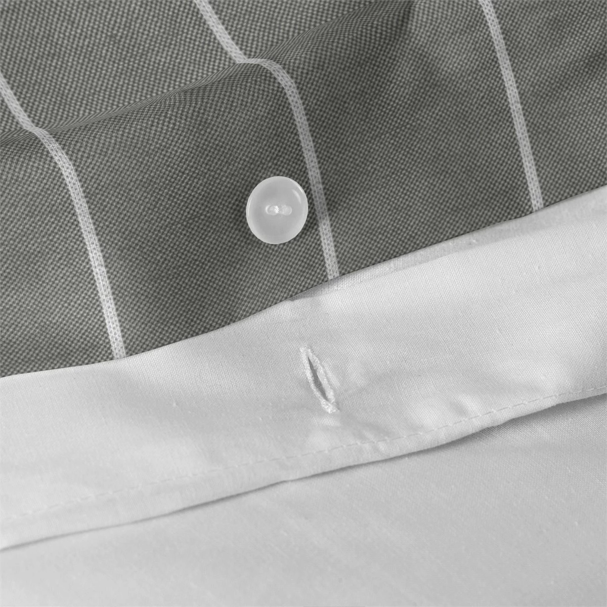 Basic Oxford Funda Nórdica 155x220 Gris - Imagen 5