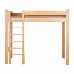 Cama Alta De Madera Natural DESTYLE 90x200 Cm