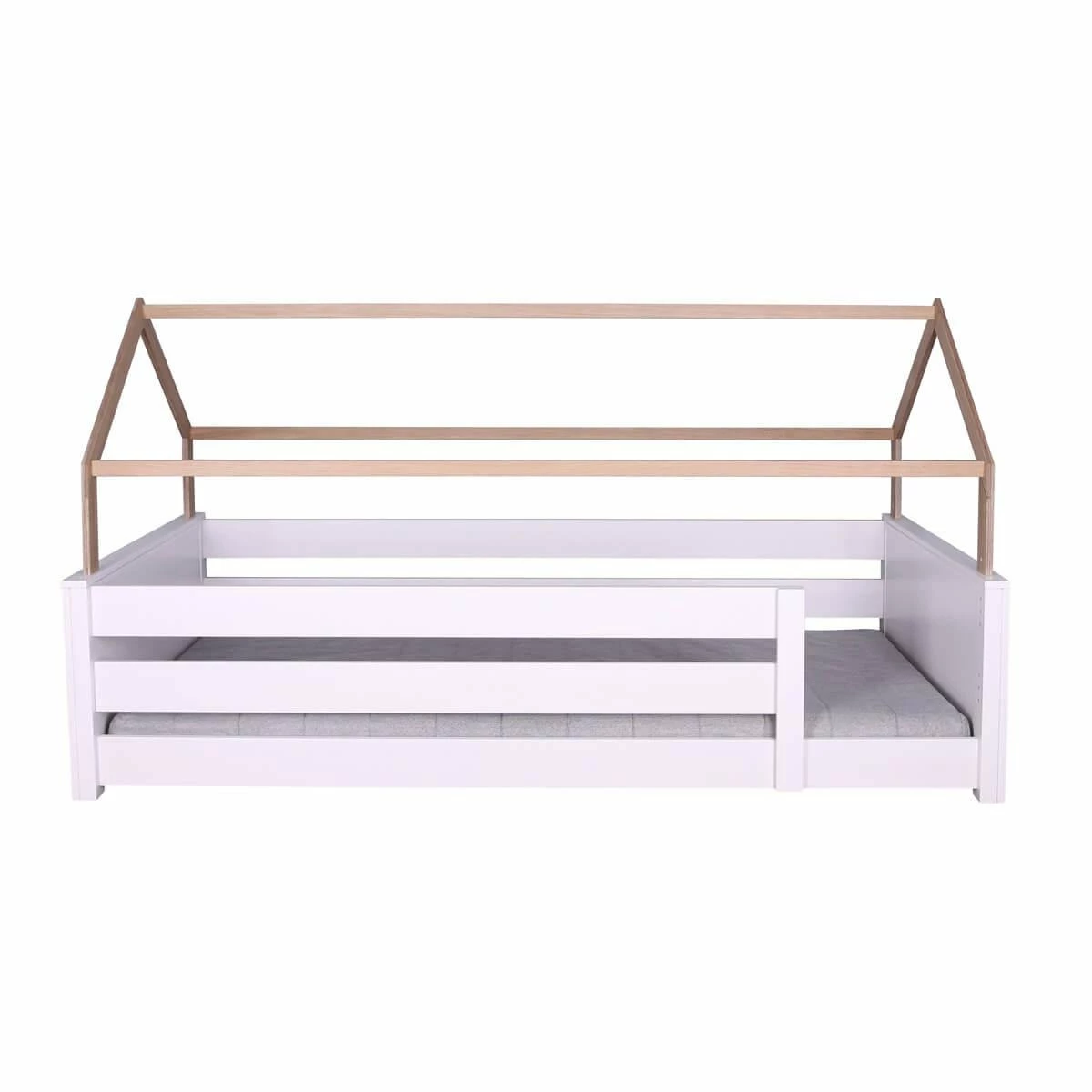 Cama-sofá Baja Montessori Con Protección Anticaídas KASVA 206x98x127 Cm