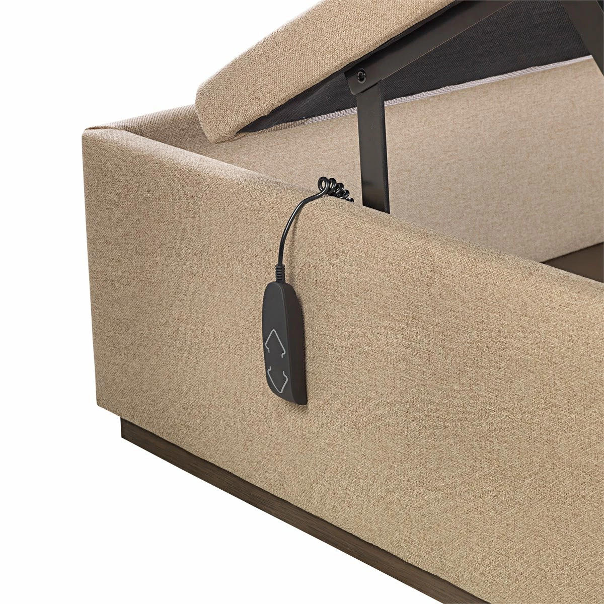 Abatible Textil ANAIS EPEDA Eléctrico De Alta Capacidad Y Tapa única ARENA 150X190 - Imagen 4