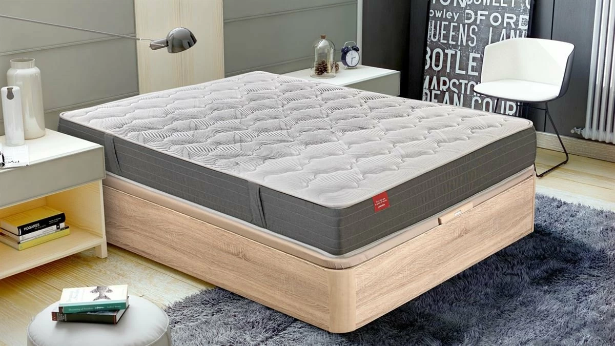 Colchón DREAMLIGHT 8K PIKOLIN De Muelles De Hilo Continuo Normablock 90x190 + Canapé Gratis Pikolin Color Cerezo - Imagen 2