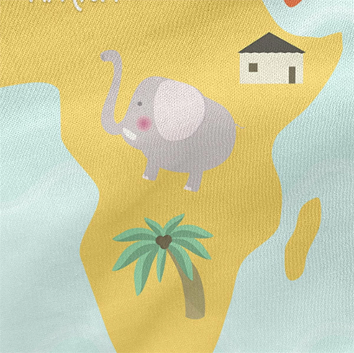 World Map Saco Nórdico 105x200 Multicolor - Imagen 4