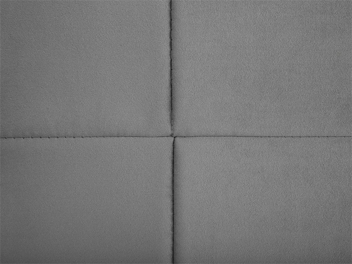 Cama Con Somier De Terciopelo Gris 180 X 200 Cm VICHY - Imagen 11