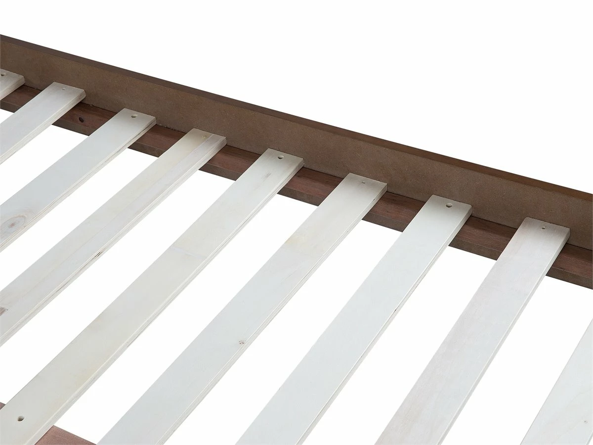 Cama Con Somier Madera Oscura 180 X 200 Cm BERRIC - Imagen 7