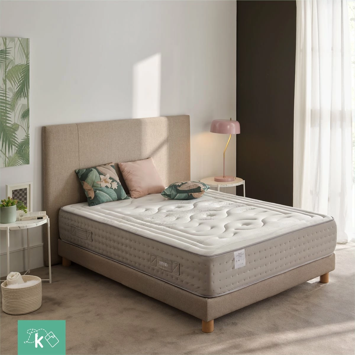 Colchón Muelles Ensacados 80 X 180 Cm Viscoelástico Hybrid Altura +/- 29 Cm - Imagen 2