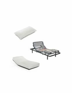 Pack Somier Articulado Motor + Colchón Visco AR + REGALO Almohada Fibra