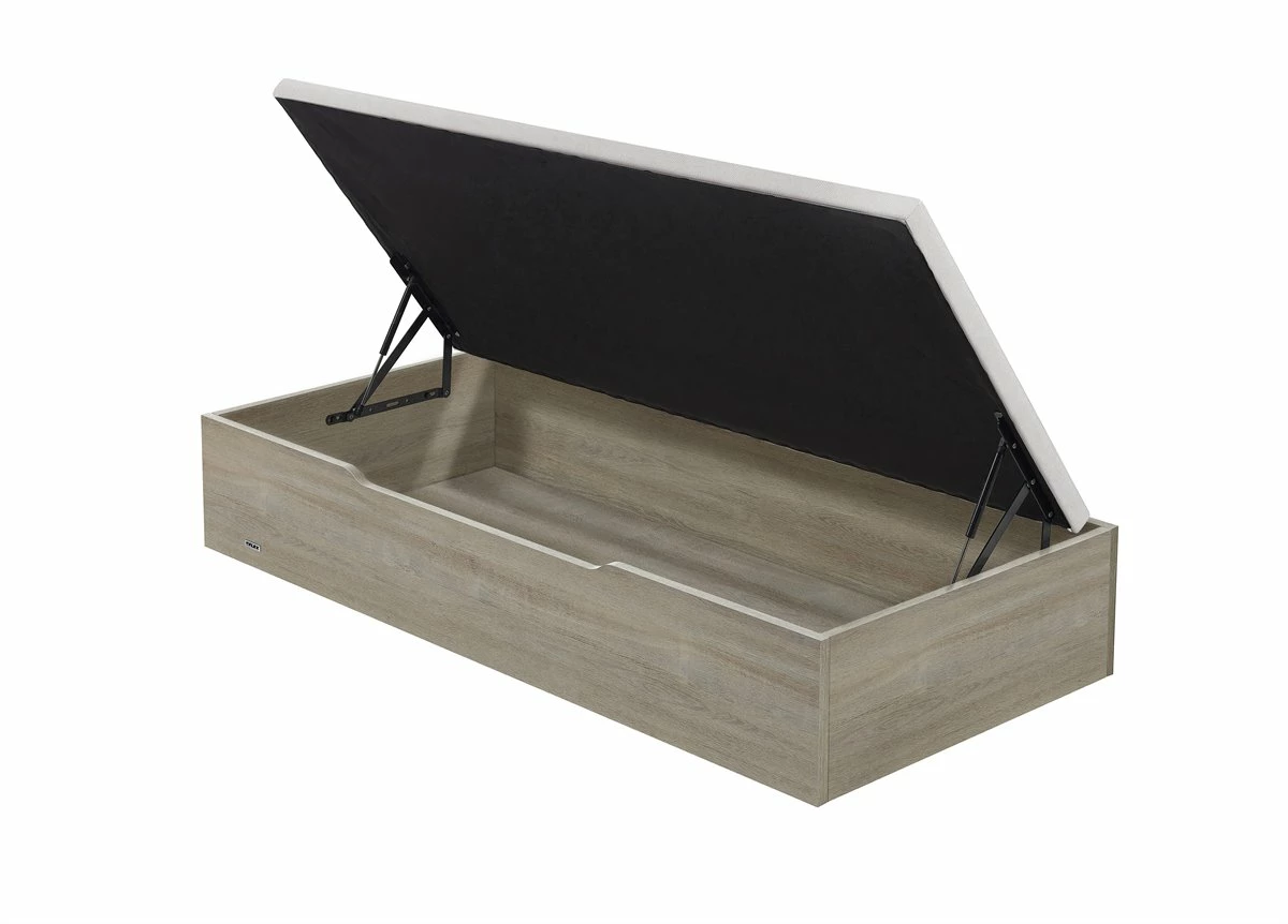 Canapé Madera Gris FLEX Con APERTURA LATERAL 90x190 - Imagen 2