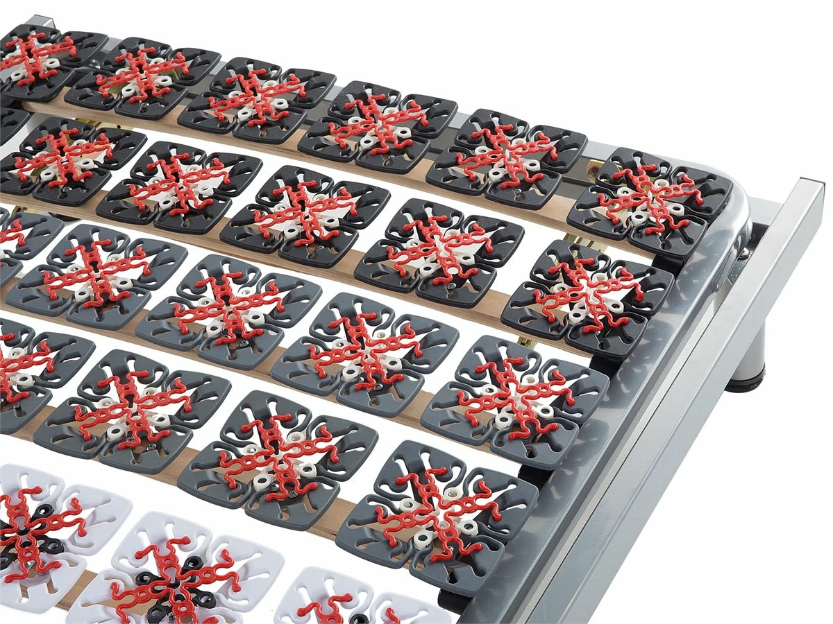 Somier Articulado Manual De Metal Gris Claro/rojo/blanco/negro 90 X 200 Cm STAR - Imagen 5