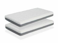 LOT X2 Colchones Montessori 70X190 BORN, Altura 14 CM, Viscoelástica. Desenfundable Y Lavable A 30º