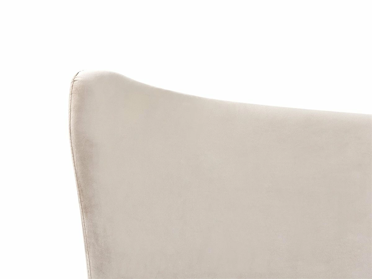 Cama Con Somier De Terciopelo Gris Pardo/dorado 160 X 200 Cm CHALEIX - Imagen 8