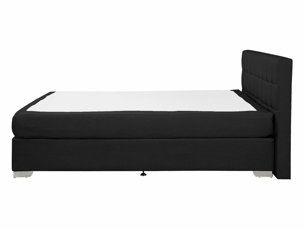 Cama Continental De Poliéster Negro/plateado 140 X 200 Cm ADMIRAL - Imagen 5