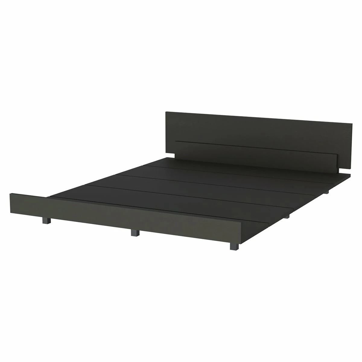 Base Cama Queen Kaia, Con Marco 51.6CM A X 212.5CM P X 160CM L Wengue