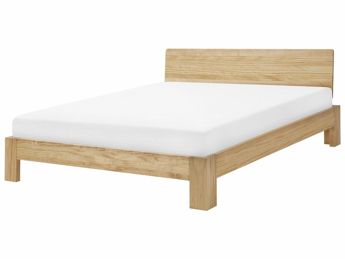 Cama Con Somier De Madera De Pino Clara 180 X 200 Cm ROYAN - Imagen 2