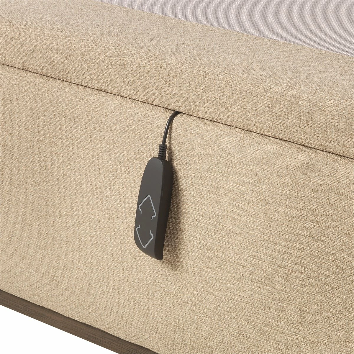 Abatible Textil ANAIS EPEDA Eléctrico De Alta Capacidad Y Tapa Doble ARENA 160X200 - Imagen 4